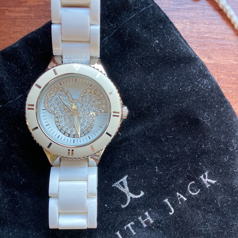Disney White Mickey Watch by Judith Jack